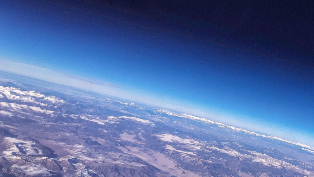 Jorda sett fra verdensrommet. 