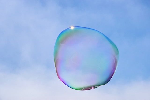 Såpeboble i lufta